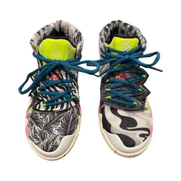 Nike Kybrid S2 What The Neon Sneakers Size Kids 3.5Y GUC Mid Rise Basketball - Picture 1 of 12
